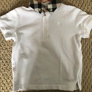 Boys Burberry polo shirt